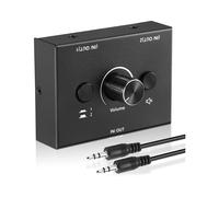 3.5mm Audio Switcher,2 Input 1 Output/1 Input 2 Output Audio Splitter