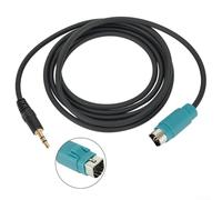 3 5mm AUX Input Interface Adapter Cable for For ALPINE KCE236B CDA9884 Compatible with CDE 9873 RB DVA 9861 /Ri IDA X001 IVA D100 and IVA D105