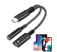 3.5mm AUX Splitter - Audio Sharing Cable, Port Headphone Adapter | Compact Stereo Split Connection During Movie Streaming, Gym Workouts, Phone Conversations, Plug And Play Use In Cars Or Airplane