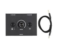3.5mm Bidirectional Switcher Box, 2 Input 1 Output or 1 Input 2 Output Stereo Splitter Switcher with One - Key Mute Button, Aluminium Alloy, for Speakers and Headphones