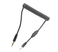 3.5mm Camera Remote Shutter Release Cable Cord, Flash Sync Cable 3.5mm Male to Male Coiled Cord, for Leica Camera G F Series DSLR