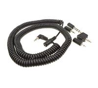 3.5mm Coiled Stereo Jack Extension/Splitter/6.35/Mono/2.5mm Adapters