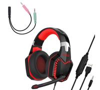 3.5mm Gaming Headphone Good Sound Over-Ear Headset With Microphone Soft Memory Earmuffs Gaming Equipment For Pc