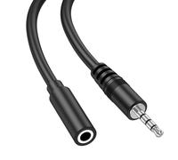 3.5mm Headphone Extension Cable Aux Cord, 3.5mm TRS Male to Female Stereo Extension Cord, Gold-Plated Audio Aux Jack Extender for Headphones,Car Home Stereos,Speaker,iPod,Samsung,Sony,Tablets,1M