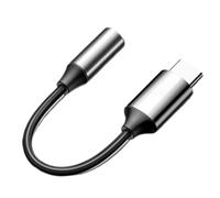 3.5Mm Headphone Jack Adapter - Type C To 3.5Mm Audio Converter, Portable Nylon Adapter, HIFI- With Durable Cable And Frosted Metal Housing | Accessories For Phone Tablet Laptop