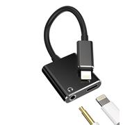 3.5mm Headphone Jack to Lightning Adapter for iPhone 14(2 in 1)Aux Audio Cable Charger Splitter for Apple MFi Certified Charging Connector Lighting Earphone Adaptor for iPad Car Converter Accessories