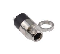 kenable 3.5mm Jack 3 Pole Stereo Panel Mount Solder Terminal With Locking Nut