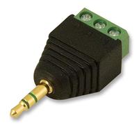 3.5MM Jack Plug, 3 Pole, Screw Terms | Phone Audio Video CONNECTORS, 1 X Qty - CLB-JL-R51