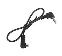 3.5mm Jack Plug Flash Sync Cable Sturdy Lightweight Professional PC Sync Cord 30cm Black Ideal for Flash Triggers Photography