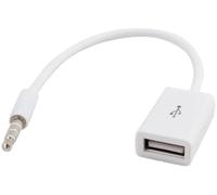 3.5mm Jack Plug to USB Female, Male Plug Jack To USB AUX Audio Cable Converter Adapter Cord - AUX to USB Adapter Cable USB 2.0 Female Converter for Car Stereo | MP3 Music Playback |