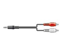 AV Link Audio Cable 3.5mm Jack to 2 x RCA – 10.0m – Black/Red/White