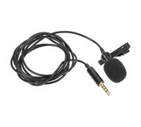 3.5mm Lavalier Microphone Clip on Mic for Zoom Calls | Noise Reduction, No Battery Required, Omnidirectional Pickup, Sturdy Clip Design, Black Finish
