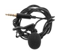 3.5mm Lavalier Microphone Clip on Recording Mic for Streamers | Omnidirectional Sensitivity, Anti-interference Noise Reduction, Black Aps Sponge Build, Zoom Calls Tablet Use