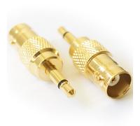 3.5mm Male Mono Plug to BNC Female Socket Adapter/Converter-CCTV DVR Camera AUX