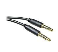 3.5mm Male to 3.5 Male 4 Pole / 3 Ring AV Audio Visual Cable Lead Mini Jack (2M)