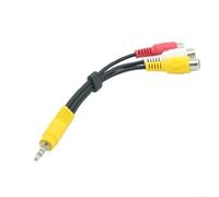 3.5mm Male To Female AV Cable Compatible With For LCD TVs Supporting Simultaneous Audio And Video Transmission