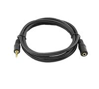 3.5mm Male To Female Stereo Audio Extension Adapter Auxiliary Jack Cord For Phones Headphones Speakers Tablets PCs MP3 Players And More 30FT S8 Cable Fast Charge (Black, One Size)