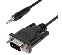3.5mm Male to RS232 DB9 Serial Male Configuration Cable, 1m - 9M351M-RS232-CABLE