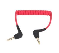3.5mm Microphone Patch Cable, OFC Conductor Coiled Mic Cord for Rode SC2, Smartphones Video Mic, Compatible with IOS Phone, Tablet, Cameras