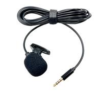 3.5mm Mini Clip-On Lavalier Microphone Live Streaming Versatile Recording Solution for Lectures and Conferences