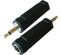 3.5mm Mono Plug to 6.35mm ¼” Mono Female Adapter - Guitar/Microphone Converter