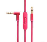 3.5mm Replacement Cable For Beats For Solo2 Solo3 For Studio2 Studio3 PRO Featuring Mic And Playback Controls(Rose Red)
