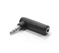 kenable 3.5mm Stereo Jack Socket to 3.5mm Jack Plug Right Angle Adapter