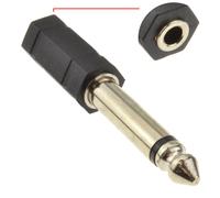 kenable 3.5mm Stereo Jack Socket to 6.35mm Mono Jack Plug Adapter Converter