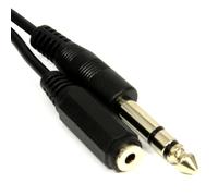 kenable 3.5mm Stereo Jack Socket to 6.35mm Stereo Jack Plug 1.8m