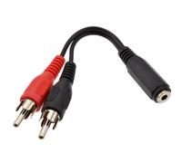 kenable 3.5mm Stereo Jack Socket to Twin Phono RCA Plugs Adapter Cable