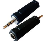 3.5mm Stereo Plug to 6.35mm 1/4" Mono Socket Adapter Guitar Microphone Converter