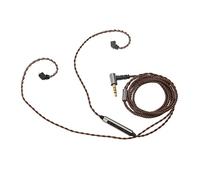 3.5mm to 2 Pin 0.78mm Earphone Upgrade Cable Replacement with Mic for Weston 1964, for UE3X UE18 W4R, for KZ AS10 AS06, for TRN V10 V20, for Revonext QT2