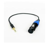 3.5mm to 3Pin XLR Female Cable Unbalanced 1/8 inch Jack TRS Stereo Male to Microphone Audio(Black Blue,1m)