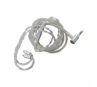 3.5mm to MMCX Audio Cable Compatible with for shure SE215 SE315 SE425 SE535 Audiosense TK100 TK200, Silver Plated Copper Replacement Cord 1.1m