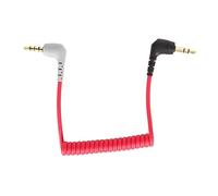 3.5mm to TRRS Male Patch Cable for RODE SC7, Videomic Pro+ Connection Cord Gold Plugs Red ABS Material