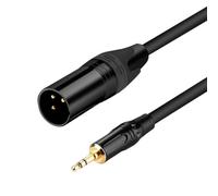 3.5mm to XLR Cable, 20 FT XLR to 3.5mm Unbalanced 1/8 inch Mini Jack Stereo to XLR Male Cord Adapter Mono Audio Cord for Cell Phone, La ptop, Speaker, Mixer