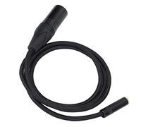 3.5mm to XLR Cable Premium Connector for Home Systems and Amplifiers 1m Black Robust Design
