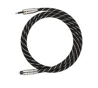 3.5mm Toslink Optical Cable Gold Plated Connector Low-Loss Digital Cable for DVD/CD/PC Set Top Box for Home Theater System 1m Black PVC (1m/3.3ft)