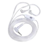 3.5mm Upgrades Cable With Professional EQ Tuning And Two Microphones Silver Plateds Cable Gaming Voice Claritys