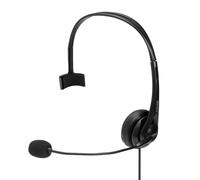 Lindy 20433 3.5mm & USB Type C Monaural Headset with In-Line Control
