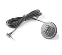 3.5mm Wired Car Audio Microphone Extension Cable for Android Navigation Radio Compatible for BMW for Mercedes-Benz for Skoda for Multivan Gray ABS