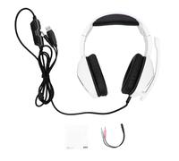 3.5mm Wired Gaming Headset with Comfortable Memory Foam Earpads Clear Voice Communication for Long Gaming Sessions (White)
