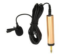 3.5mm Wired Lavalier Microphone, Portable Omnidirectional Condenser Clip On Lapel Mic with 6.5mm Adapter, Compatible with Ios and