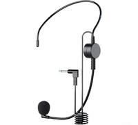 3.5mm Wired Microphone Headset with Adjustable Boom Mic for Classroom Instruction Coaching and Live Presentations Works with Most 3.5mm Audio Devices