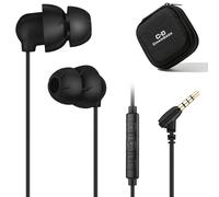 3.5mm Wired Sleep Earbuds Headphones with Microphone, Soft Earphones for Sleeping, Dual-Layer Noise Isolation, HiFi Sound, Ultra-lightweight, Ideal for Sleeping, Snoring, Insomnia & Travel