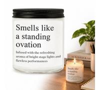 3.5OZ Remembrance Candle, Lavender Scent, Thank You Gift for Artists | Soy wax blend, 3.5oz burn time, lavender aromatherapy, memorial thank you gift for actors, singers, dancers