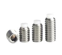 3~5P POM Machine Rice 304 Stainless Steel Nylon Head Buffer Screw Plastic Plunger Top Wire Wave Bead M2.5 M3 M4~M16(20mm,M3 (5Pcs))