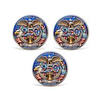 3/5Pcs 250 USA Lapel Pins America 250 Lapel Pin Sets Independence Day Patriotic Pin Set Gift for Friend, L, Zinc, no gemstone