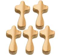 3/5pcs Cross My Heart Encouragement Gift Handheld Wooden Cross With Epoxy Carry To Pocket In Support 2025 Emotional Heart decoration crosses decoration wooden crosses handheld held crosses fid