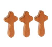 3/5pcs Cross My Heart Encouragement Gift Handheld Wooden Cross With Epoxy To Support Pocket Emotional Heart 2025 Carry In crosses wooden decoration holding cross wood wood pocket decoration my